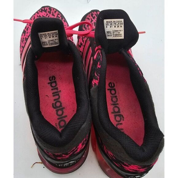 Adidas Springblade Women's Running Shoes Pink & Black Size 8 - Picture 5 of 9